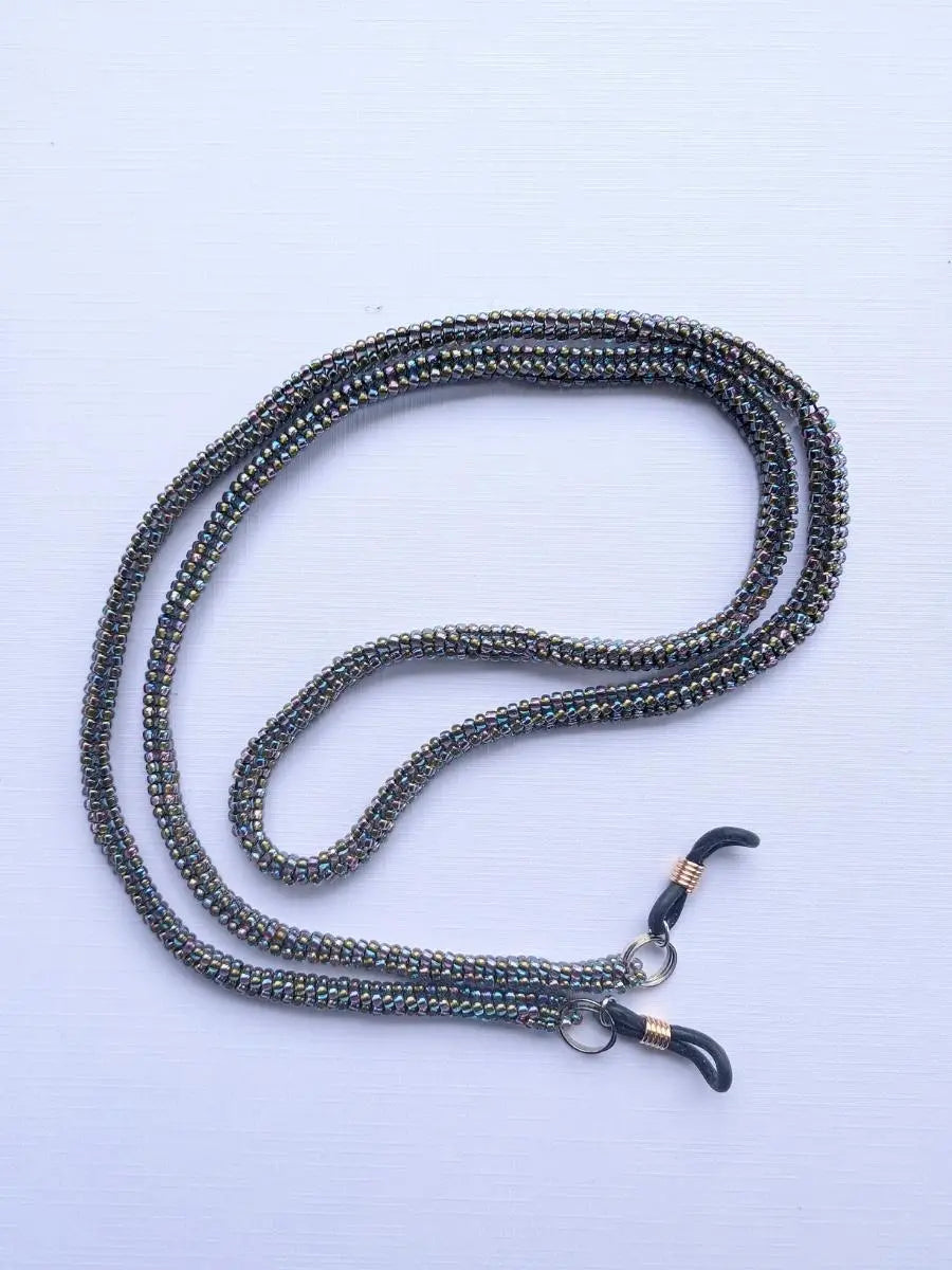Black Rainbow Beaded Chasma Chain