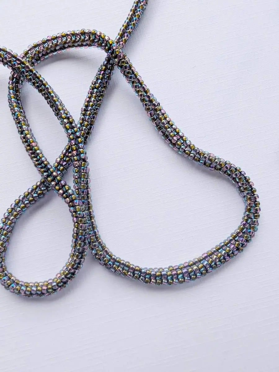 Black Rainbow Beaded Chasma Chain