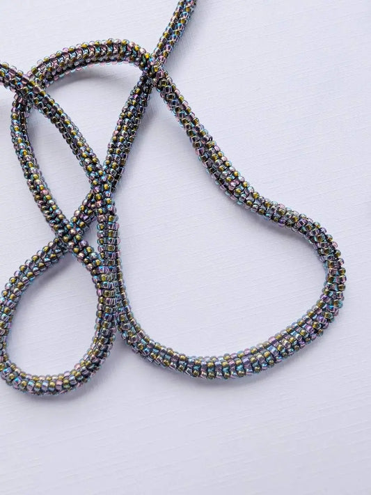 Black Rainbow Beaded Chasma Chain