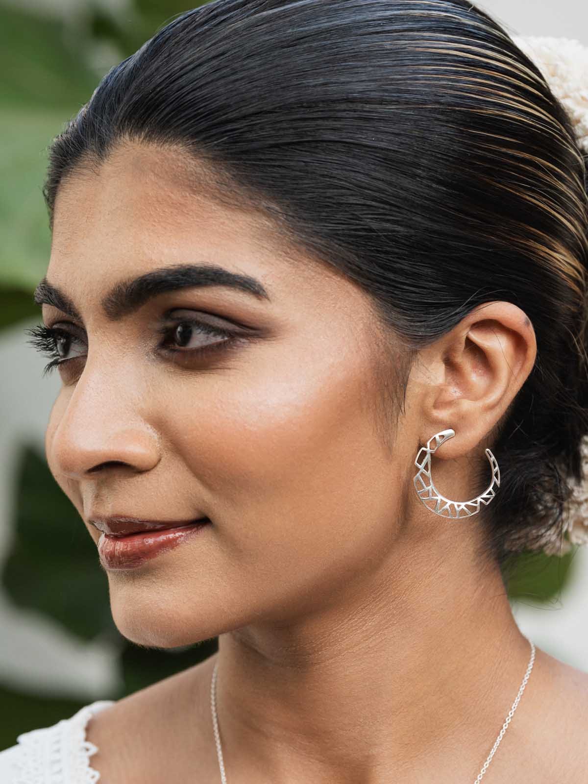 CrescentShine Necklace + Earrings