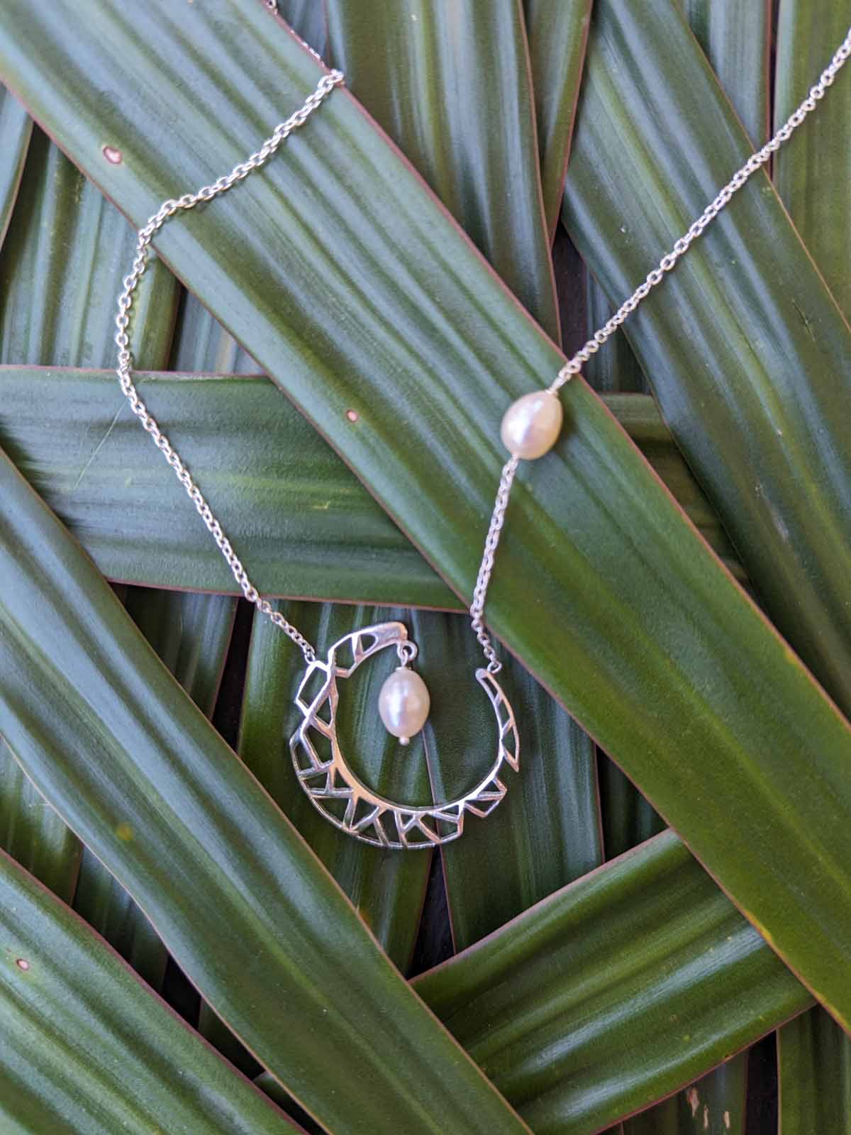 CrescentShine Necklace + Earrings