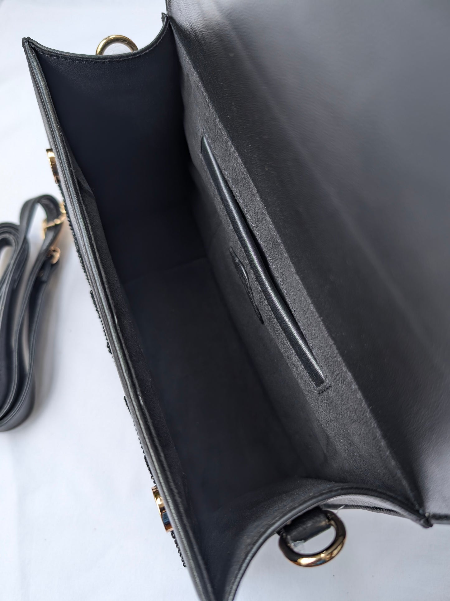 Black Eclat Noir Leather Bag