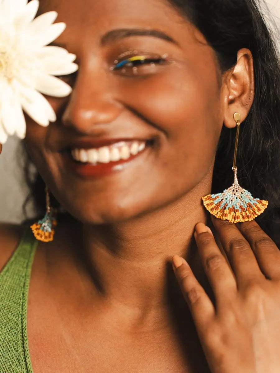Rang Beaded Earrings
