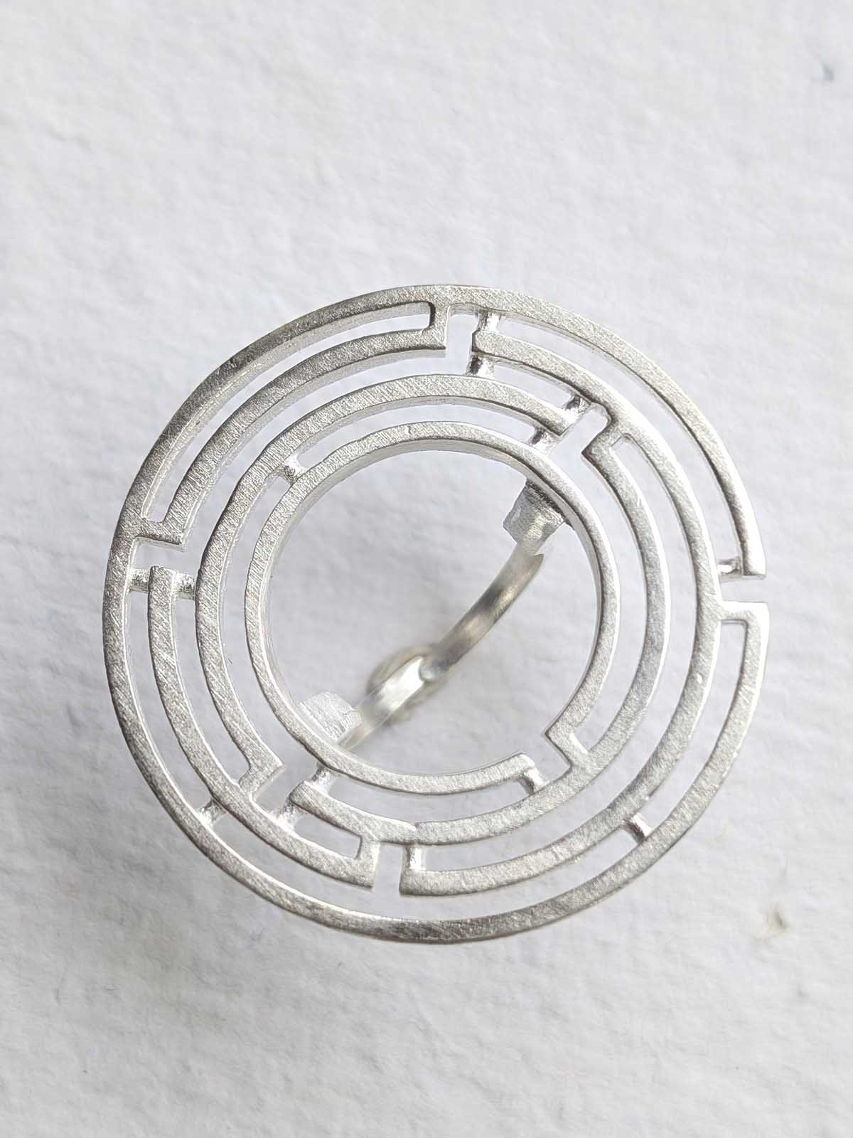 Maze 92.5 Sterling Silver Ring