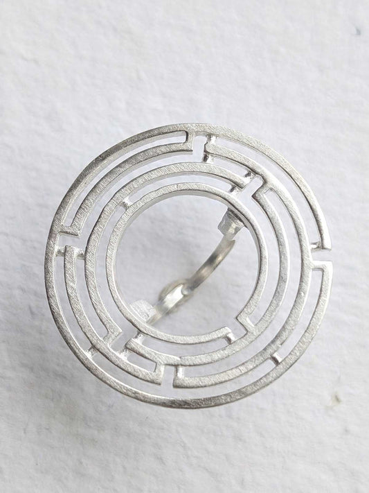 Maze 92.5 Sterling Silver Ring