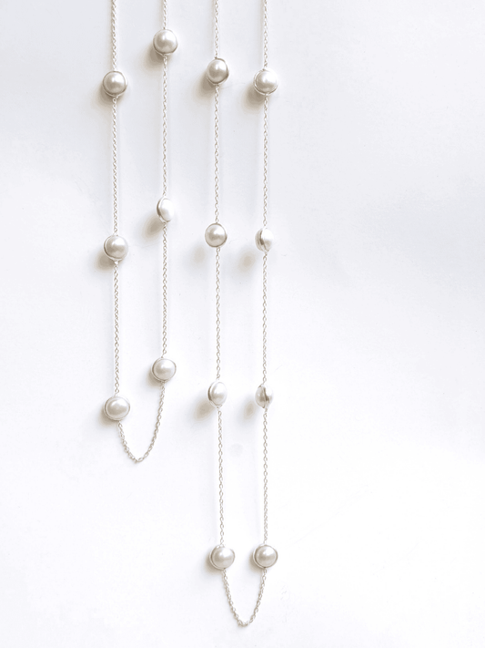 Silver 92.5 Pearl Necklace