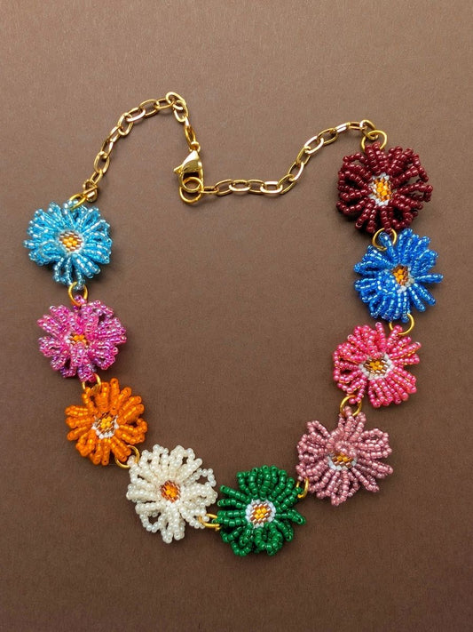 Handmade Beaded Multicolor Necklace