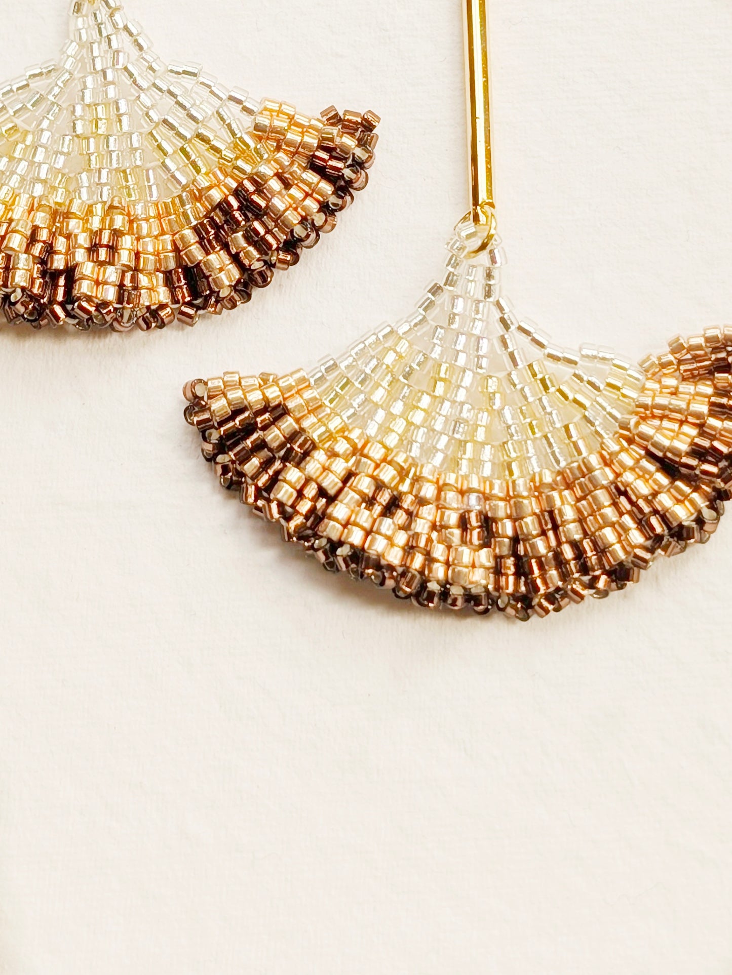 Rang Gold Beaded Earrings