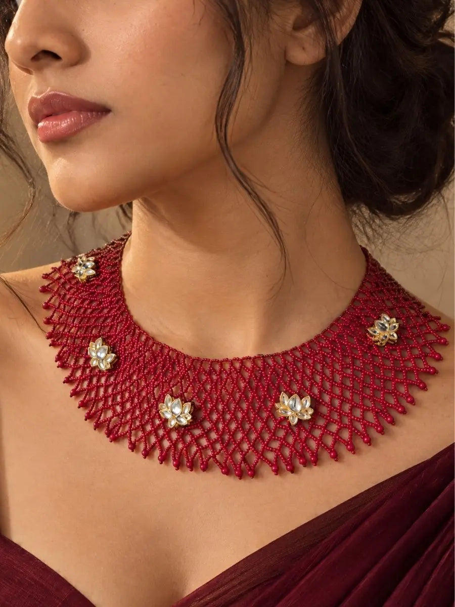 Scarlett Beaded Collar Necklace