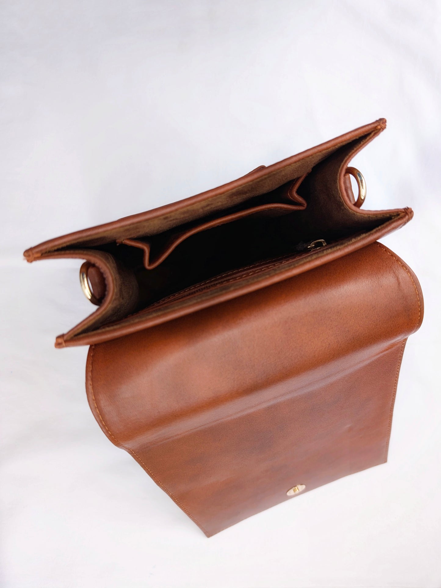 Tan Shimmering Sands Leather Bag