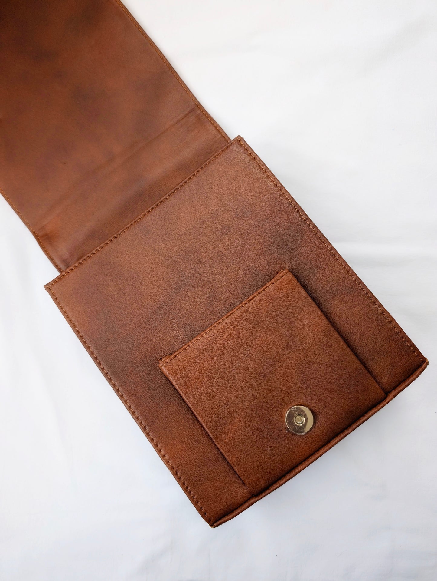 Tan Shimmering Sands Leather Bag