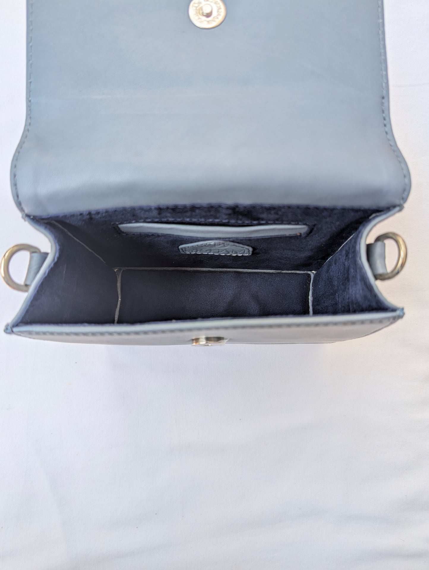 Silver Storm Leather Bag