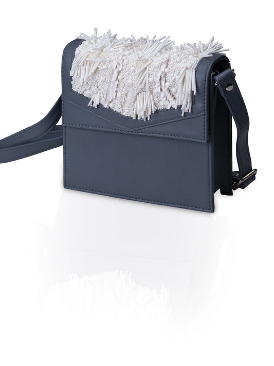 Silver Storm Leather Bag