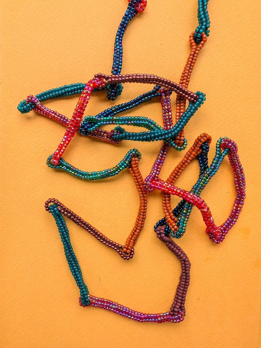 Homemade Beaded Multicolor Necklace