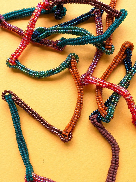 Homemade Beaded Multicolor Necklace
