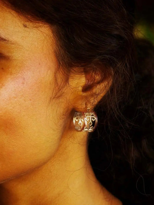 Varnini Silver Hoop Earrings