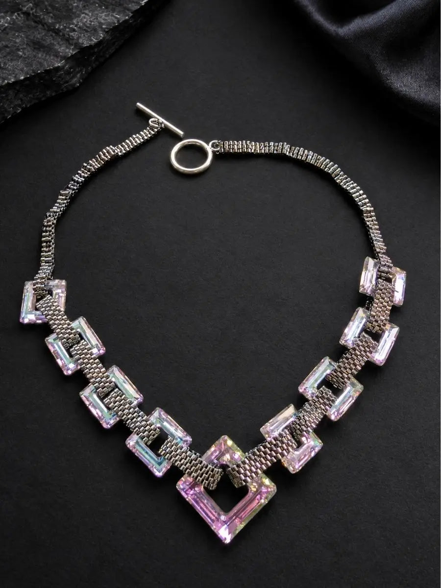 Violette Swarovski Crystal Necklace