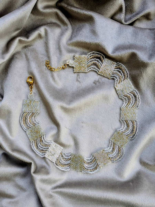 Maya Gold Crystal Necklace