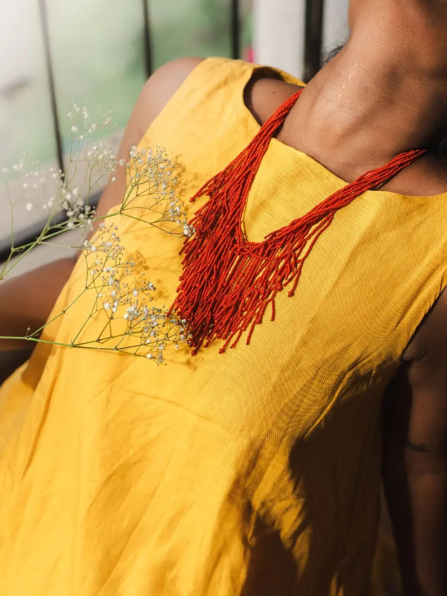 Crimson Willow Necklace
