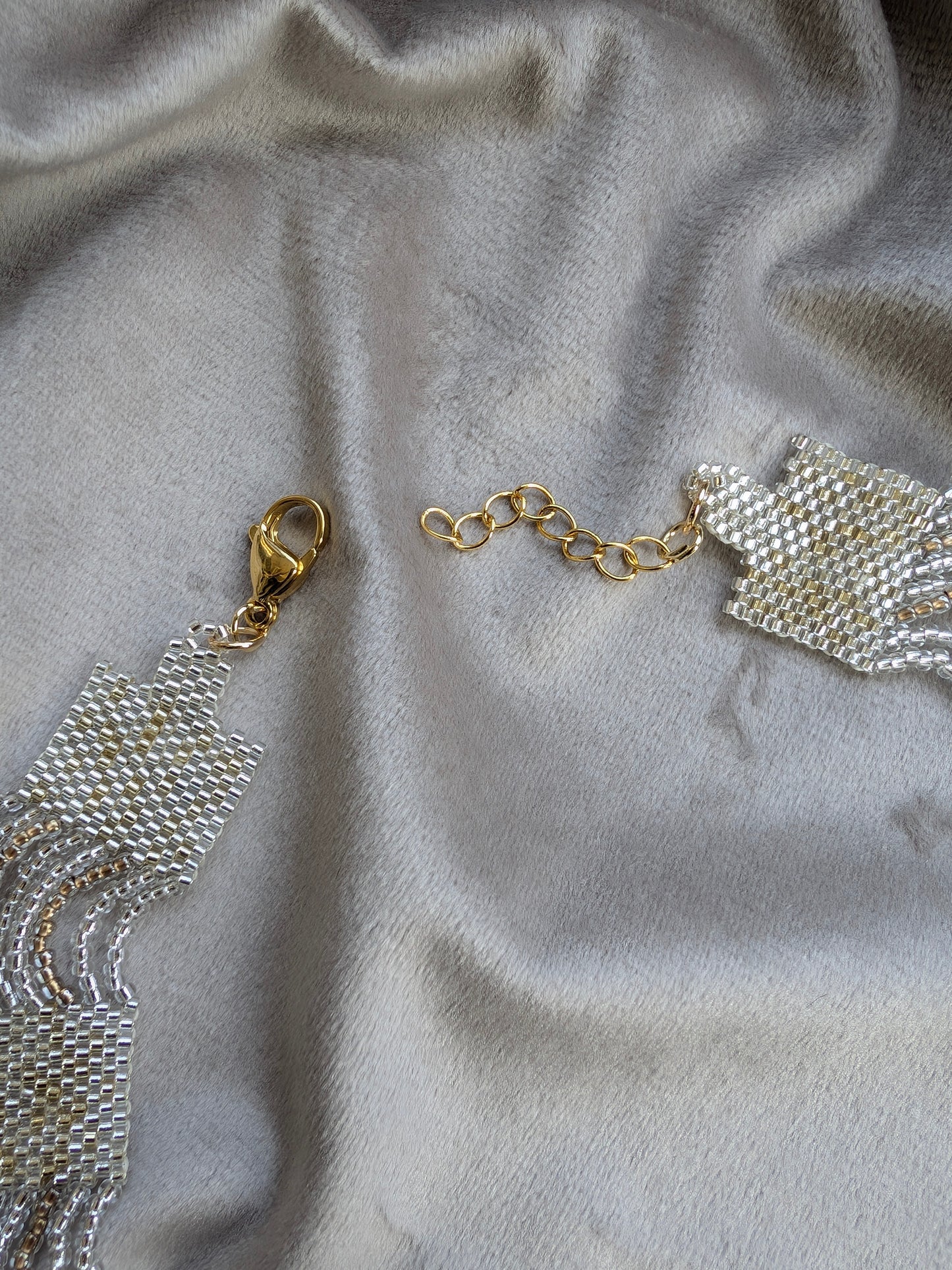 Maya Gold Crystal Necklace