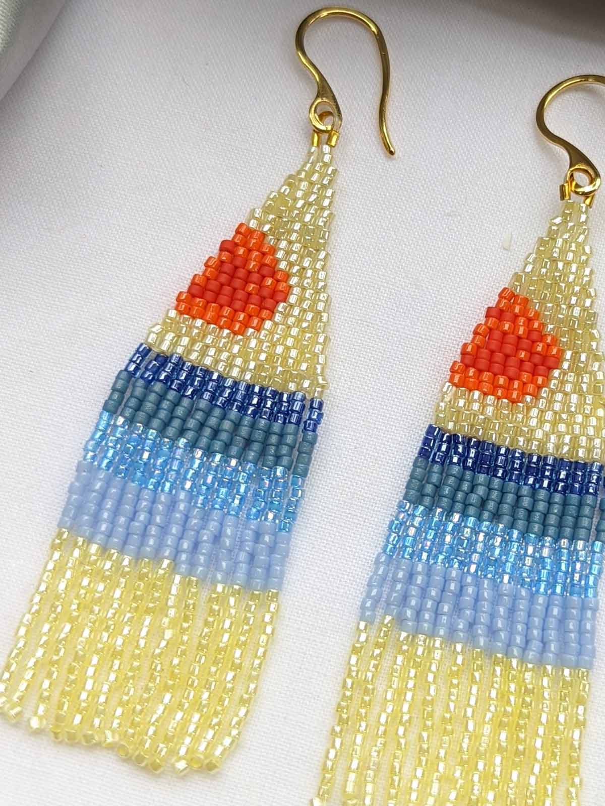 Beach Handmade Beaded Earrings