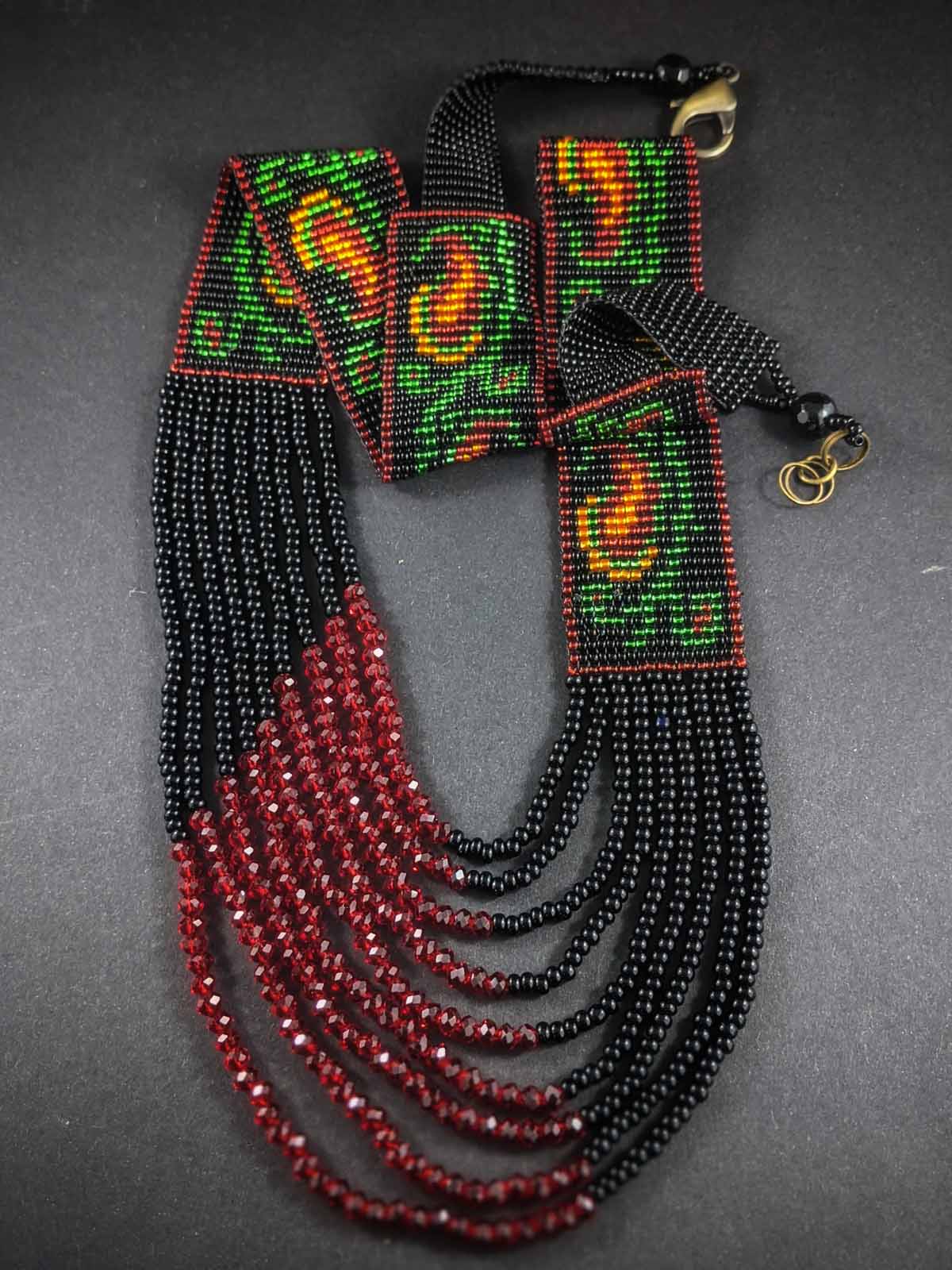 Aamra Woven Handmade Beaded Necklace