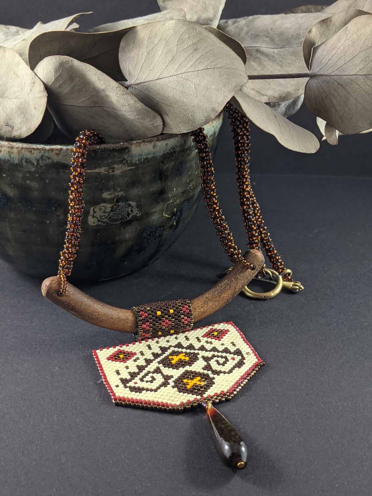 Earthy Urvi Handmade Beaded Necklace