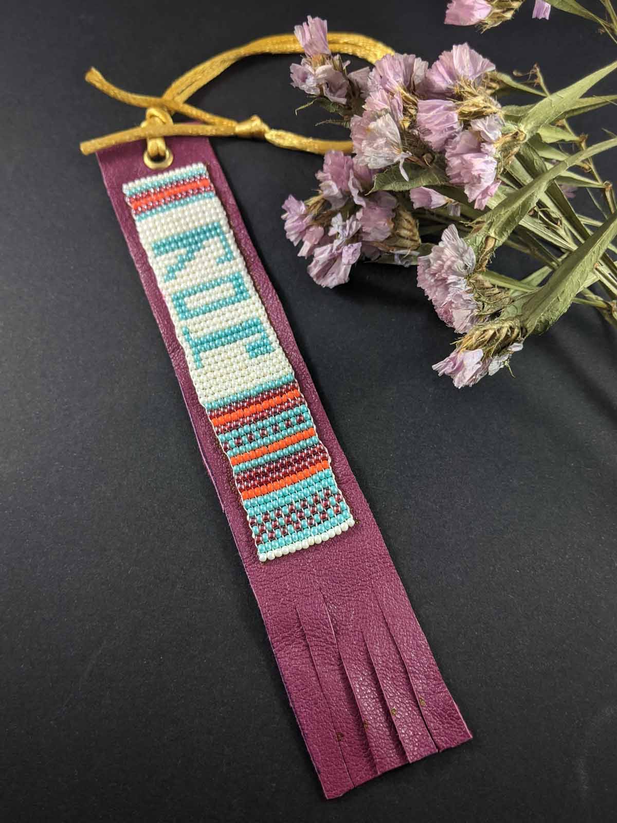 "Joy" Handmade Beaded Bookmarks
