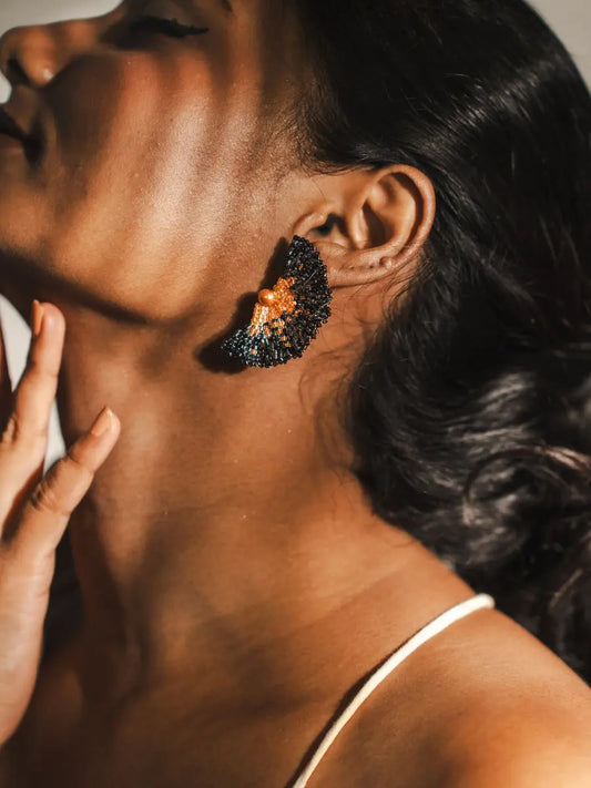 Black Zina Earrings