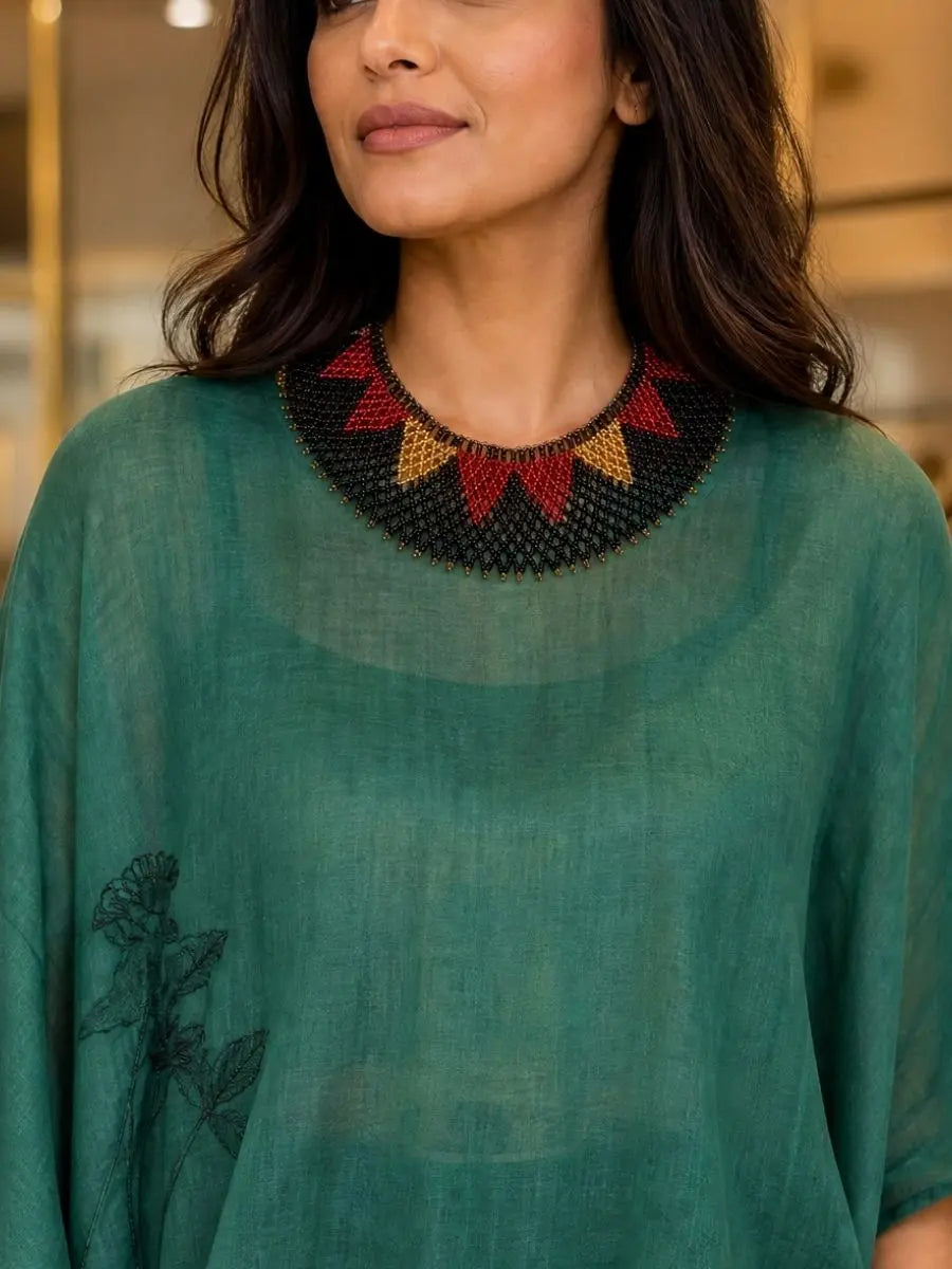 Black & Red Collar Necklace