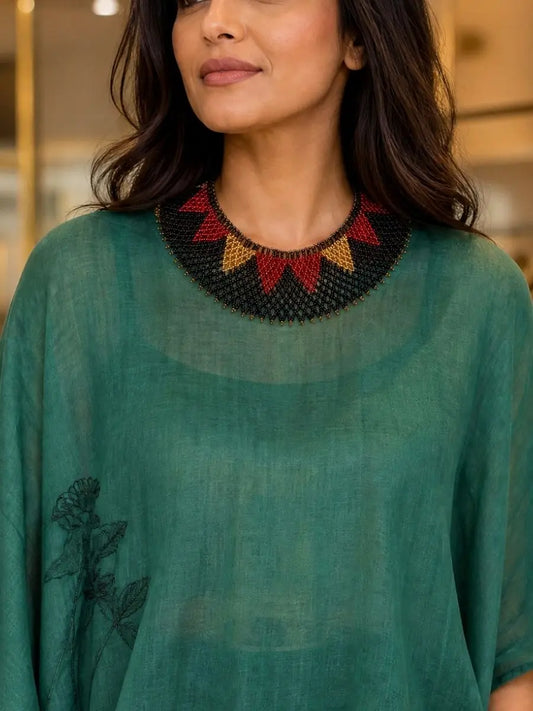 Black & Red Collar Necklace