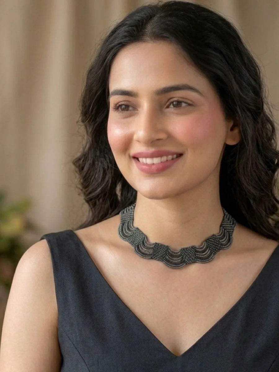 Maya Black Necklace