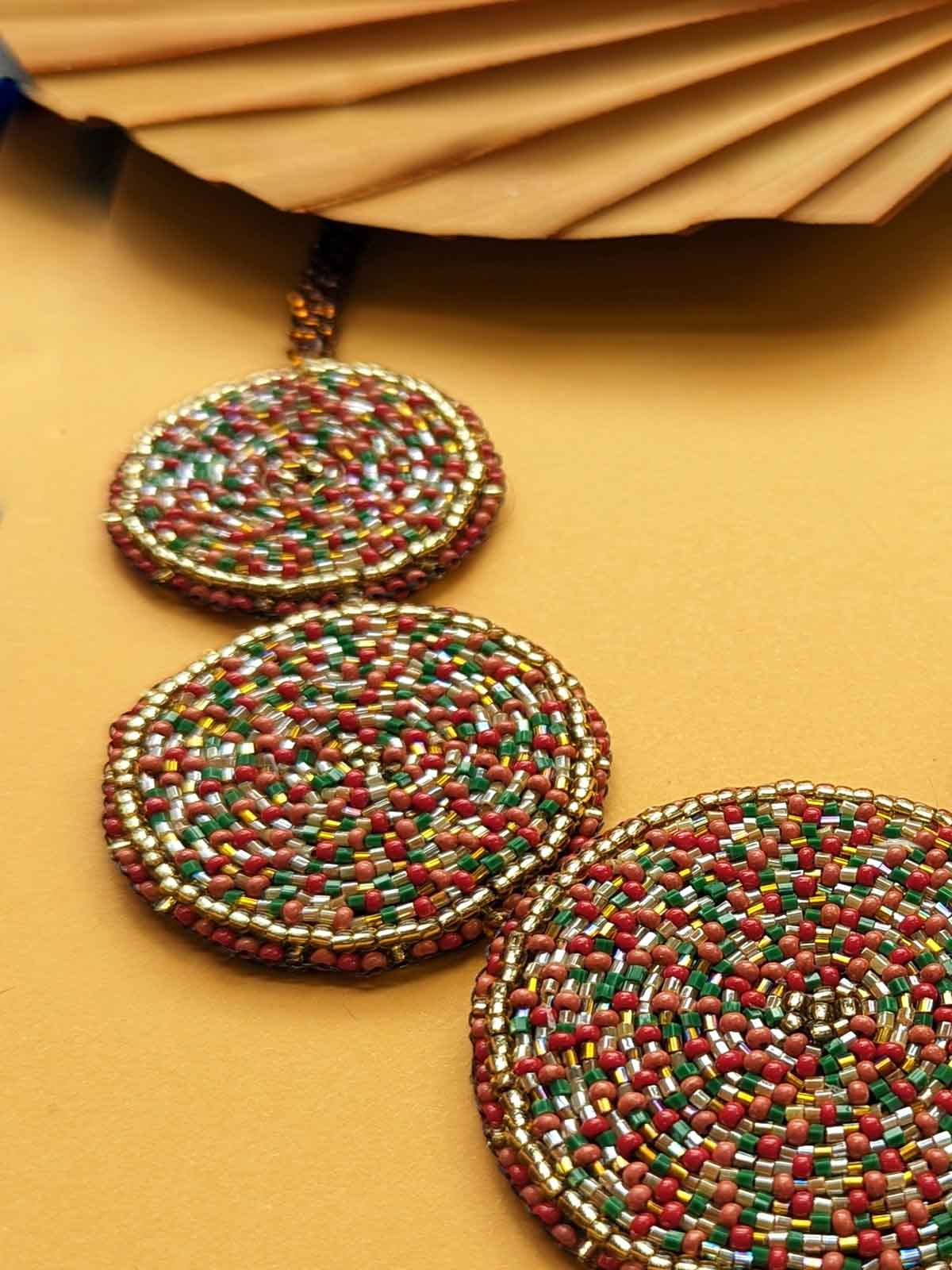 Maya Handmade Beaded Necklace Risham Jewelry