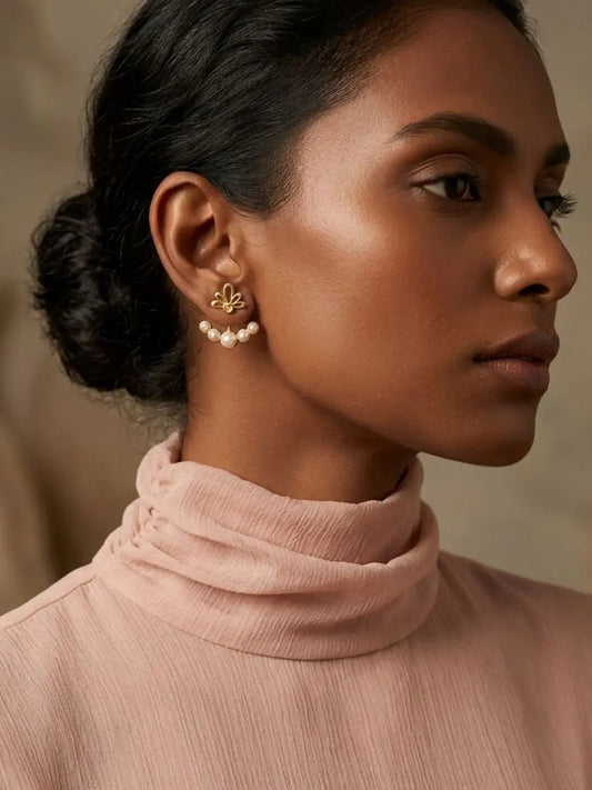 Mogra Valli Gold Earrings