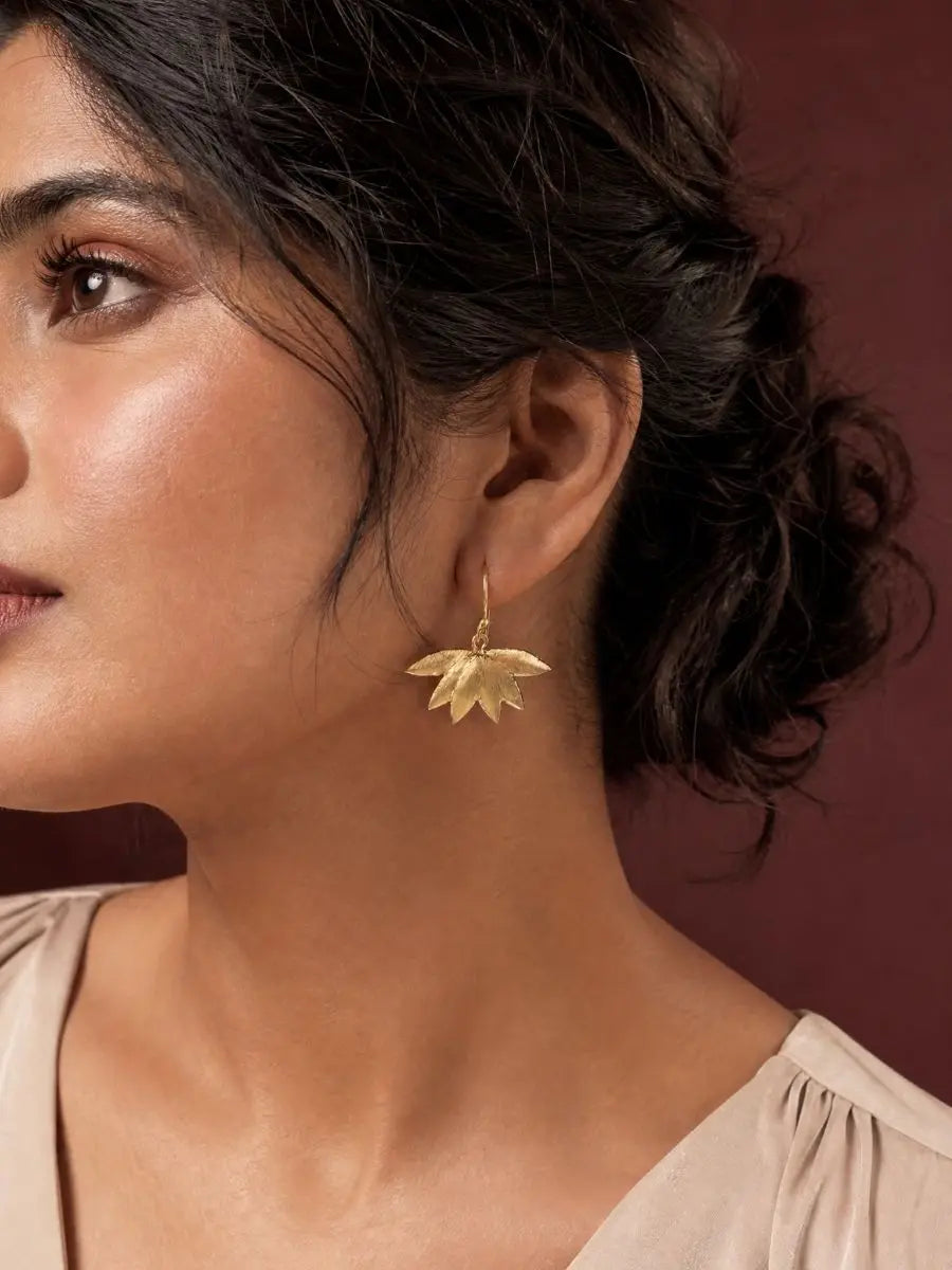 Padma Gold Earrings