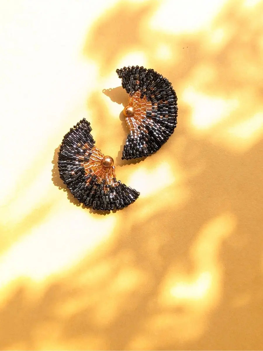 Black Zina Earrings
