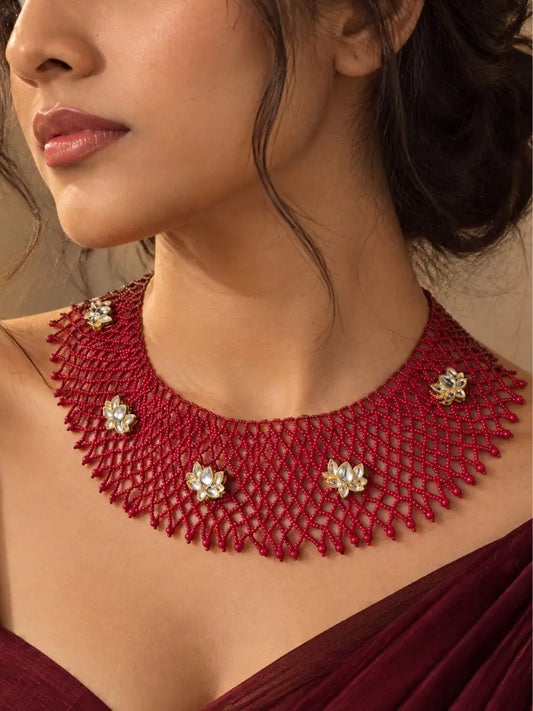 Scarlett Beaded Collar Necklace