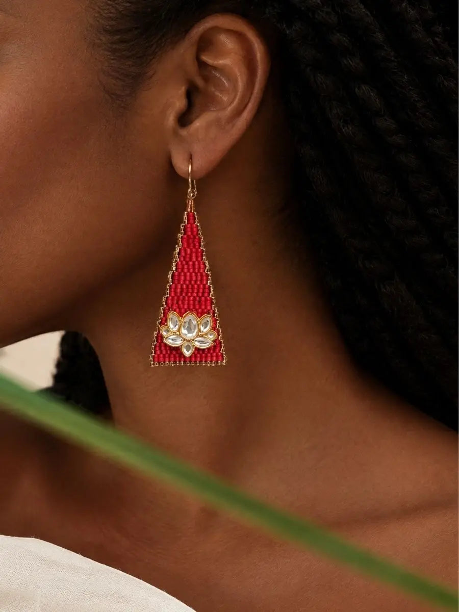 Scarlett Bloom Beaded Earrings