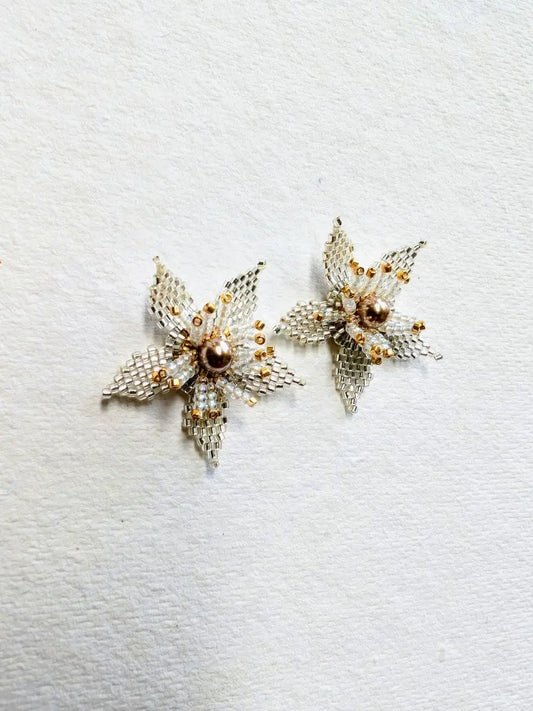 Silver Lily Earrings