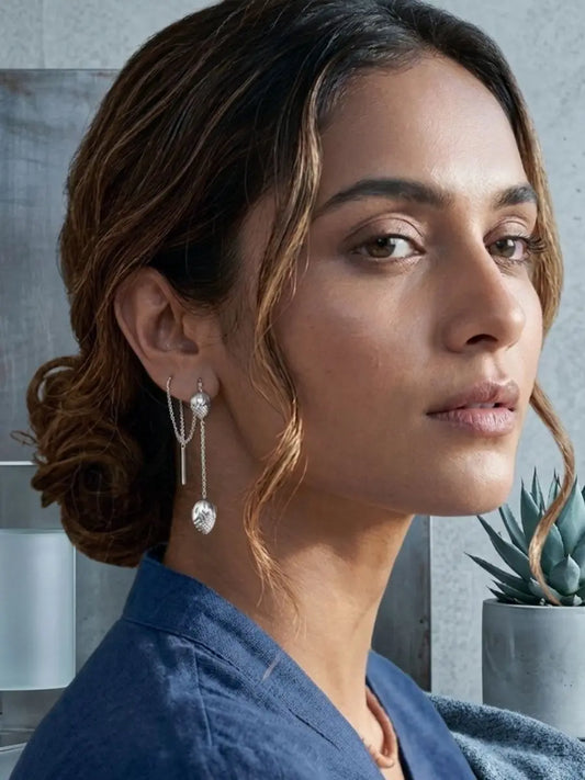 Vanya Sutra Silver Earrings