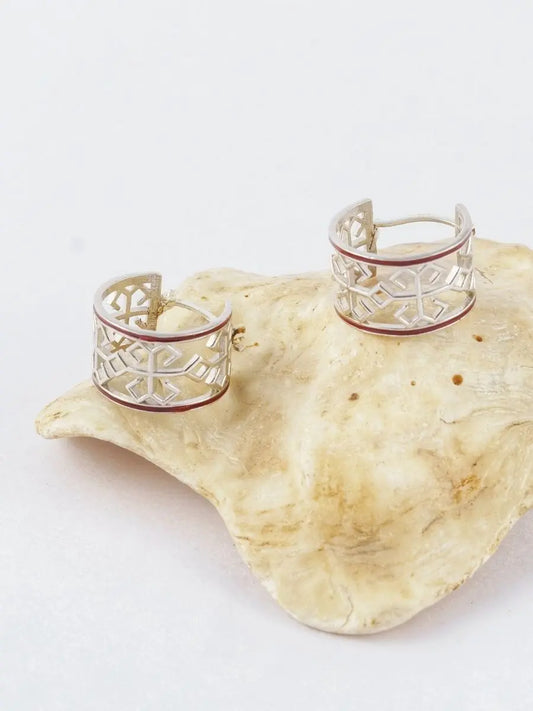 Varnini Silver Hoop Earrings