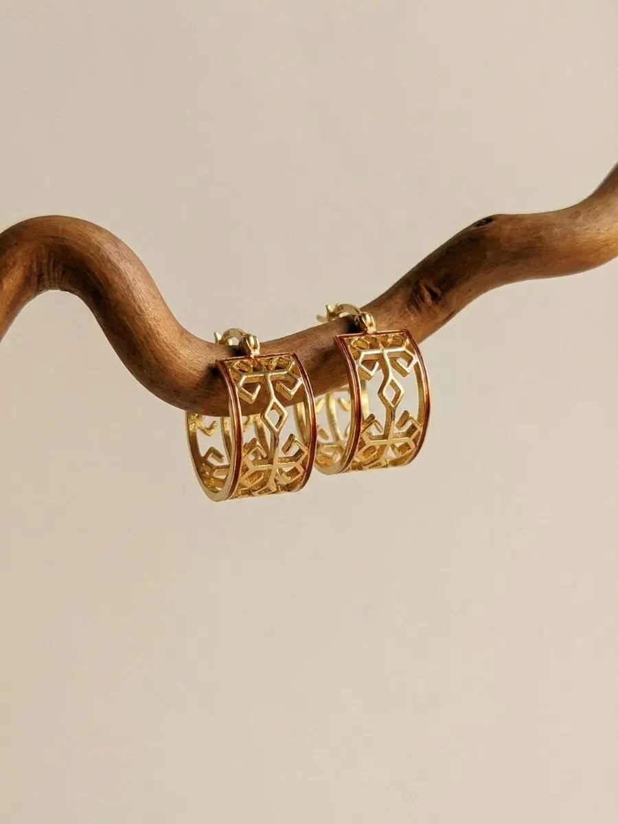 Varnini Gold Hoop Earrings
