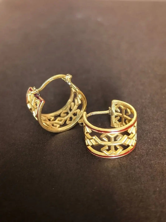 Varnini Gold Hoop Earrings