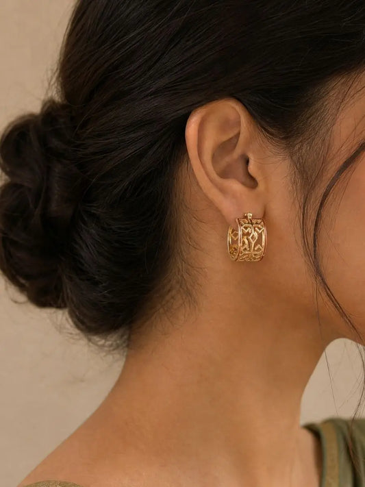 Varnini Gold Hoop Earrings