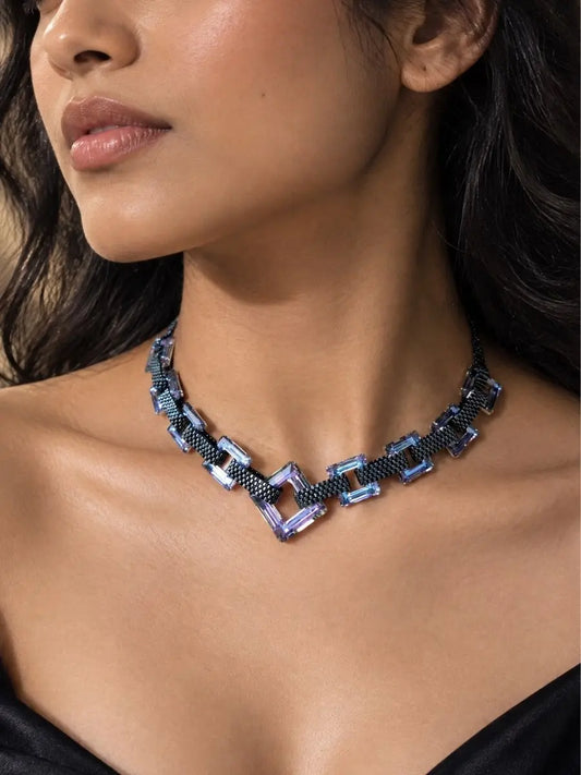 Violette Swarovski Crystal Necklace