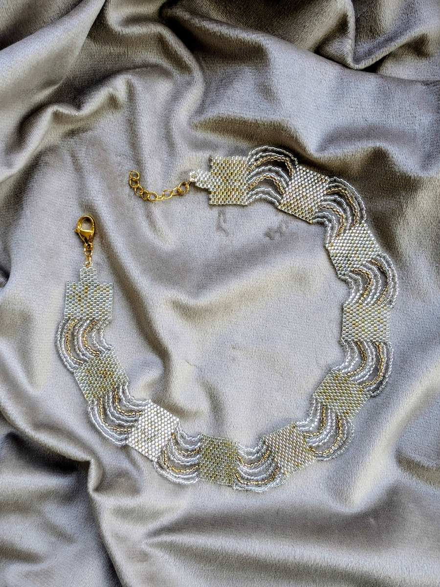 Maya Gold Crystal Necklace