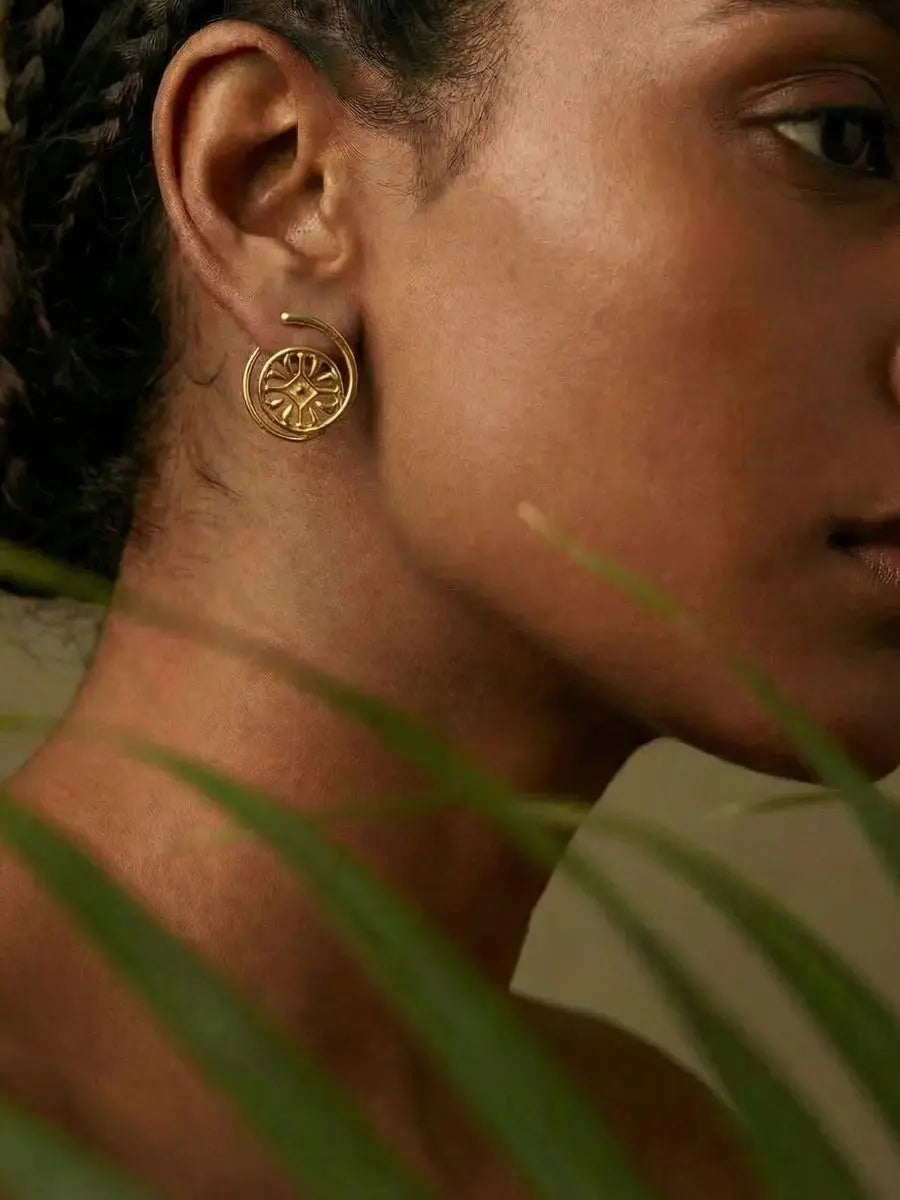 Yami Gold Stud Earrings