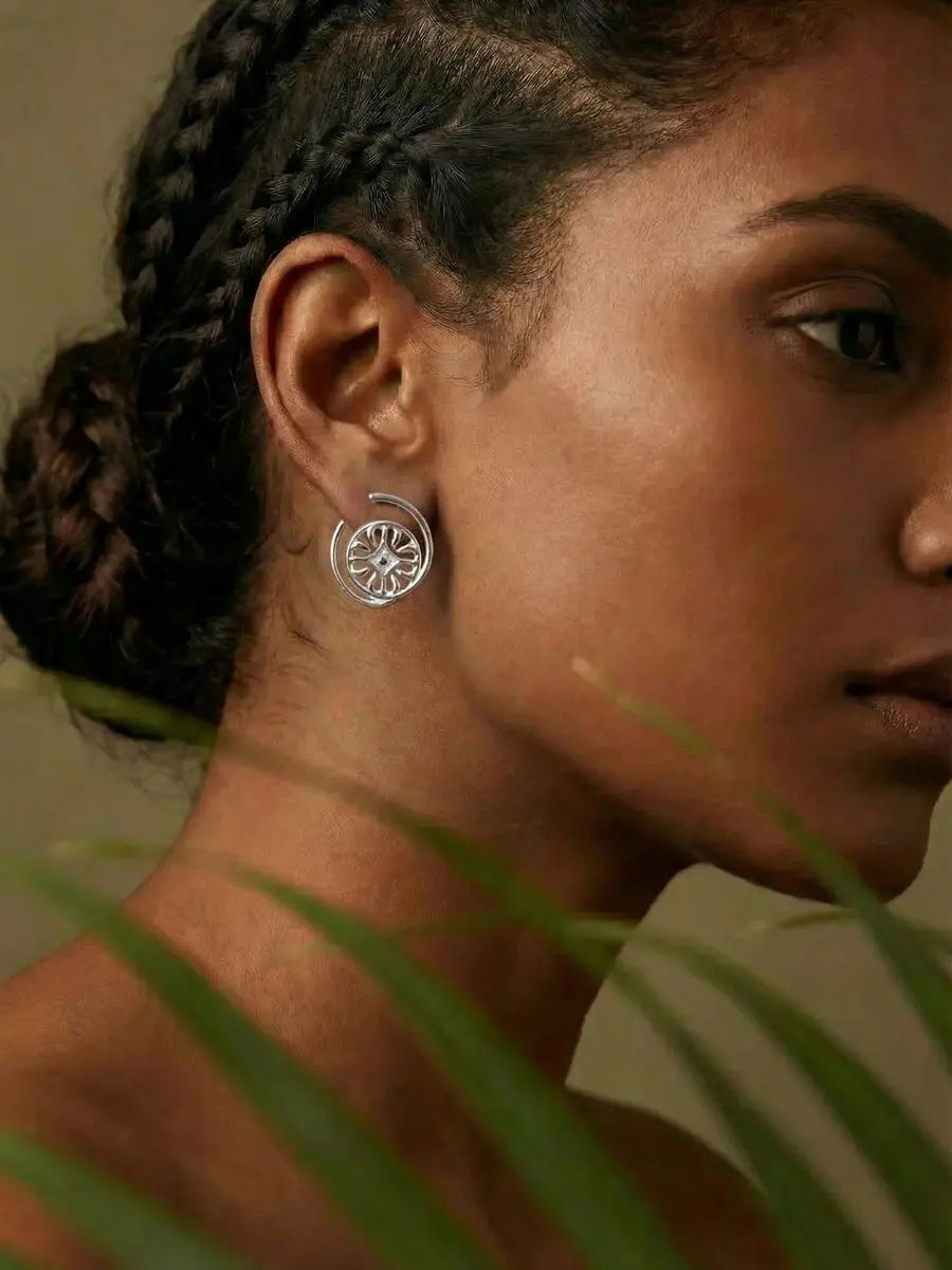 Yami 92.5 Silver Stud Earrings