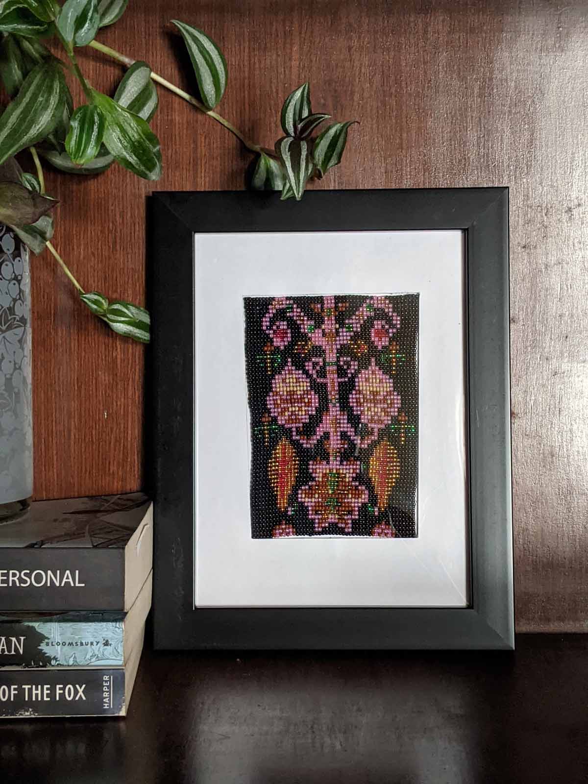 Beaded Tapestry Panels - An IKAT inspired panel