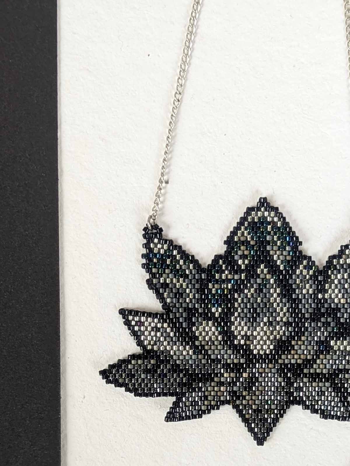 Buy LA BELLEZA Gun Black Crystal Rhinestone Necklace Neckpiece Mala For  Girls and Women at Amazon.in